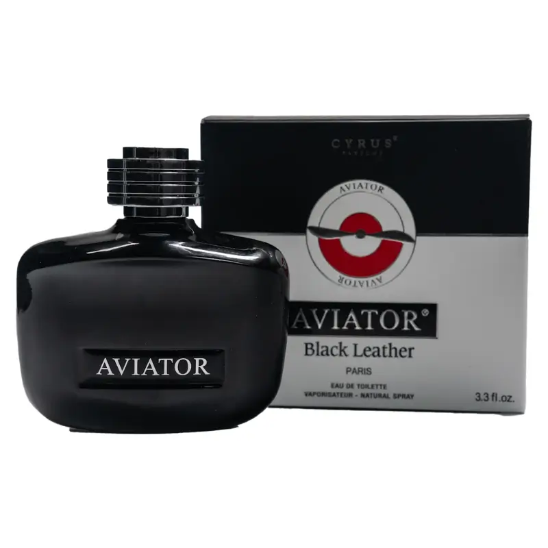 Aviator Black Leather - Cyrus – Image 2