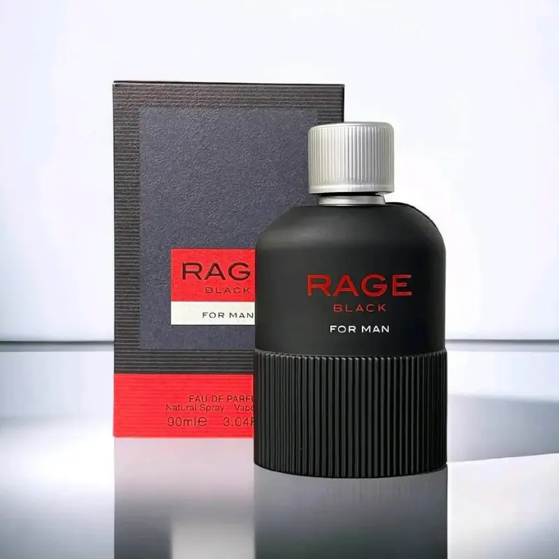 Rage Black For Men - Fragrance World – Image 2